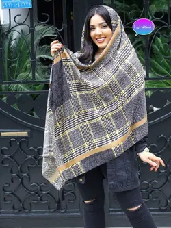شال پاییزه نخی طرح زبرا (1155) | مادام بلا | شال دخترانه | روسری دخترانه