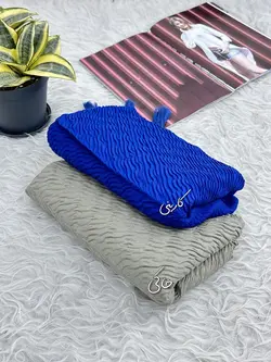 شال پلیسه موجی (4140) | مادام بلا | شال دخترانه | روسری دخترانه