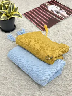 شال پلیسه موجی (4140) | مادام بلا | شال دخترانه | روسری دخترانه