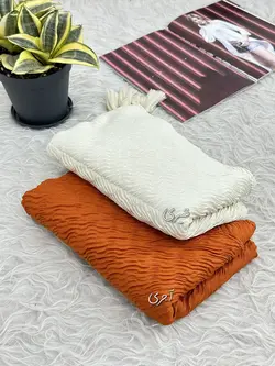 شال پلیسه موجی (4140) | مادام بلا | شال دخترانه | روسری دخترانه