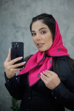 روسری مینی اسکارف گل دوزی کاکتوس (1913) | مادام بلا | شال دخترانه | روسری دخترانه