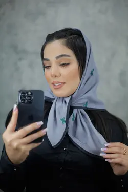 روسری مینی اسکارف گل دوزی کاکتوس (1913) | مادام بلا | شال دخترانه | روسری دخترانه