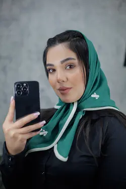 روسری مینی اسکارف گل دوزی کاکتوس (1913) | مادام بلا | شال دخترانه | روسری دخترانه