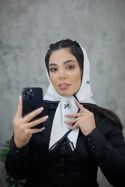 روسری مینی اسکارف گل دوزی کاکتوس (1913) | مادام بلا | شال دخترانه | روسری دخترانه