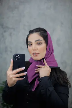 روسری مینی اسکارف گل دوزی کاکتوس (1913) | مادام بلا | شال دخترانه | روسری دخترانه