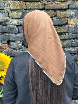 مینی اسکارف اسلپ مرواریدی (4618) | مادام بلا | شال دخترانه | روسری دخترانه