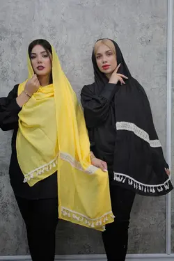 شال هندی نواردوزی منگوله دار (1920)