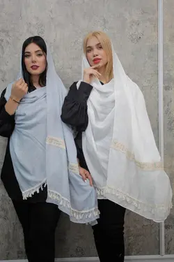 شال هندی نواردوزی منگوله دار (1920)