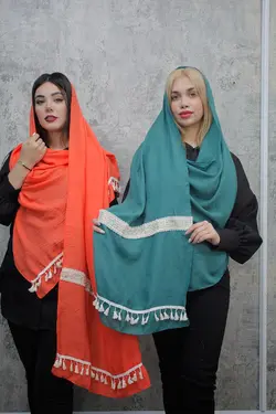 شال هندی نواردوزی منگوله دار (1920)