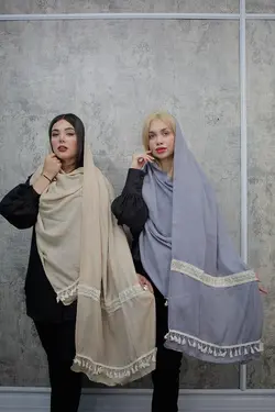 شال هندی نواردوزی منگوله دار (1920)