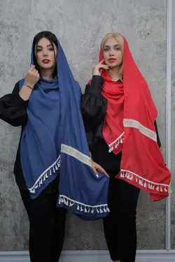 شال هندی نواردوزی منگوله دار (1920)