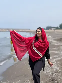 شال تک رنگ هندی (1958) | مادام بلا | شال دخترانه | روسری دخترانه