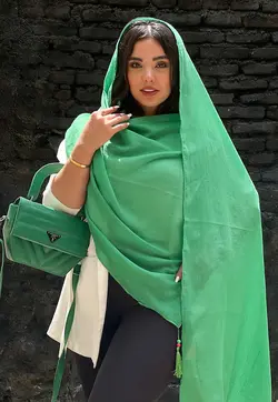 شال وال اسلپ منگوله دار (2248) | مادام بلا | شال دخترانه | روسری دخترانه