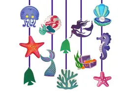 آویز پری دریایی ( 12 تکه )
