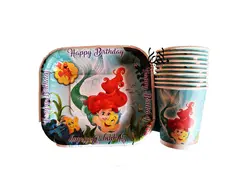 بشقاب لیوان پری دریایی 10 عددی