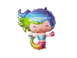 بادکنک فویلی پری دریایی طرح 2