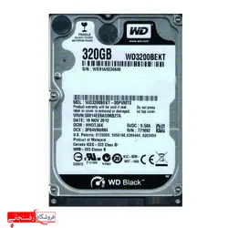 ظرفیت 320 گیگابایت مشکی هارد دیسک اینترنال وسترن دیجیتال مدل WD AV-GP WD3200AVVS