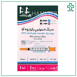 سرنگ انسولین آوا 1 سی سی G30 - پخش پزشکی حامی طب