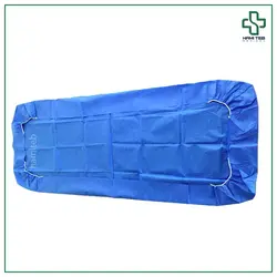 ملحفه یکبار مصرف دو سرکش آبی نفتی 120*220 گرماژ 25 - پخش پزشکی حامی طب