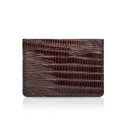 کیف کارتی چرمی شکلاتی طرح ماریمو