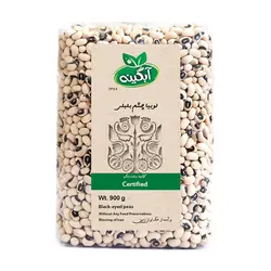 لوبیا چشم بلبلی ارگانیک آبگینه- 900 گرم