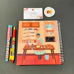 دفتر مشق دختر شیرینی پز