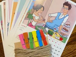 تقویم دیواری آویزان