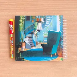 دفتر بی خط منزل سبز