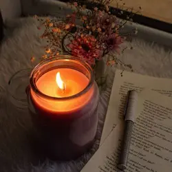 شمع معطر جار متوسط بارون بهاری