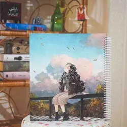 آلبوم عکس چسبی دختر روی نرده