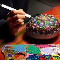 پک 5عددی قلم داتینگ ناخن نگین دار