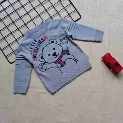 بلوز بافت پسرانه SNOWBEAR سایز35تا55 کد2008003