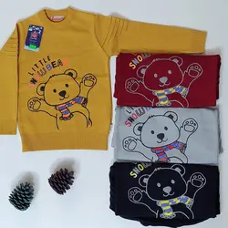 بلوز بافت پسرانه SNOWBEAR سایز35تا55 کد2008003