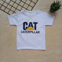 تیشرت سفید CAT سایز 35تا60 کد2002003