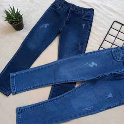 شلوار جین کمردار اندامی سایز 60تا105 کد2006009