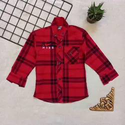 پیراهن چهارخانه رنگی  کد2003002