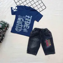 ست تیشرت شلوارک جین TEDE کد2005009