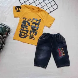 ست تیشرت شلوارک جین TEDE کد2005009