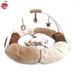 تشک بازی گرد طرح خرس و اسب ببرئو Bebereo