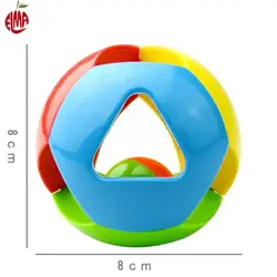 توپ جغجغه رنگارنگ 939-5 هولی تویز Huile Toys