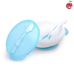 ظرف درب دار کودک به همراه قاشق حرارتی کیدزمی Kidsme