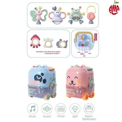 مجموعه جغجغه و دندانگیر موزیکال 5 تکه جعبه ای