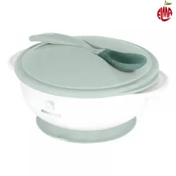 ظرف غذا چسبان با قاشق حرارتی کیکابو Kikkaboo