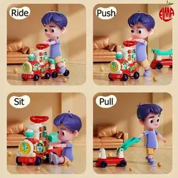 واکر موزیکال چند کاره طرح قطار E8990 هولی تویز Huile Toys