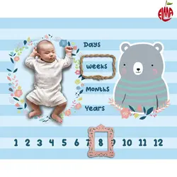 پارچه ماهگرد نوزاد طرح خرس