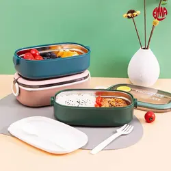 ظرف غذا همراه قاشق و چنگال 900 میل لانچ باکس Lunch Box