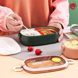 ظرف غذا همراه قاشق و چنگال 900 میل لانچ باکس Lunch Box