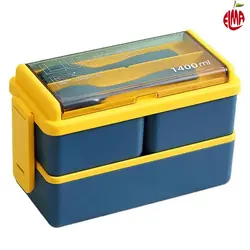 ظرف غذا همراه قاشق و چنگال 1400 میل لانچ باکس Lunch Box