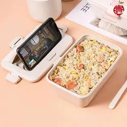 ظرف غذا بامبو با قاشق و چنگال کودک لانچ باکس Lunch Box