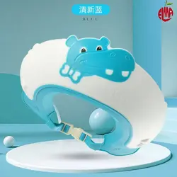 کلاه حمام نوزاد و کودک سیلیکونی طرح اسب آبی